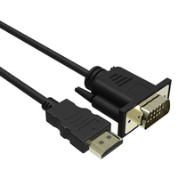 hdmi compatible to vga cable male to male adapter 1080p for hdtv dvd projector playstation 4 ps43 tv box without audio 1 8m