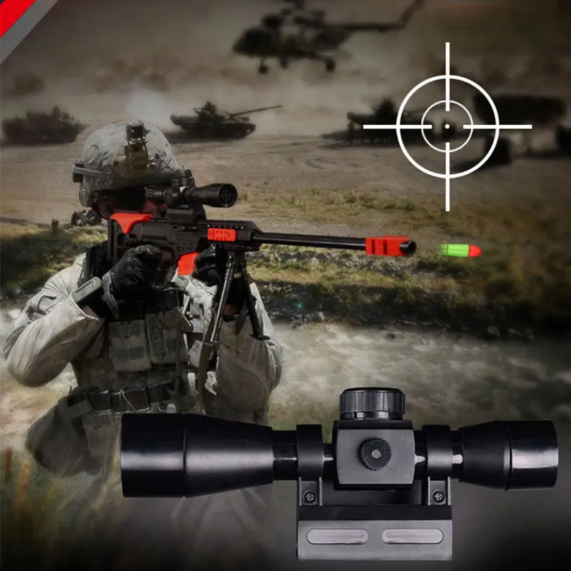 Снайперская винтовка Barrett игрушечный пистолет с мягкими пулями пневматические