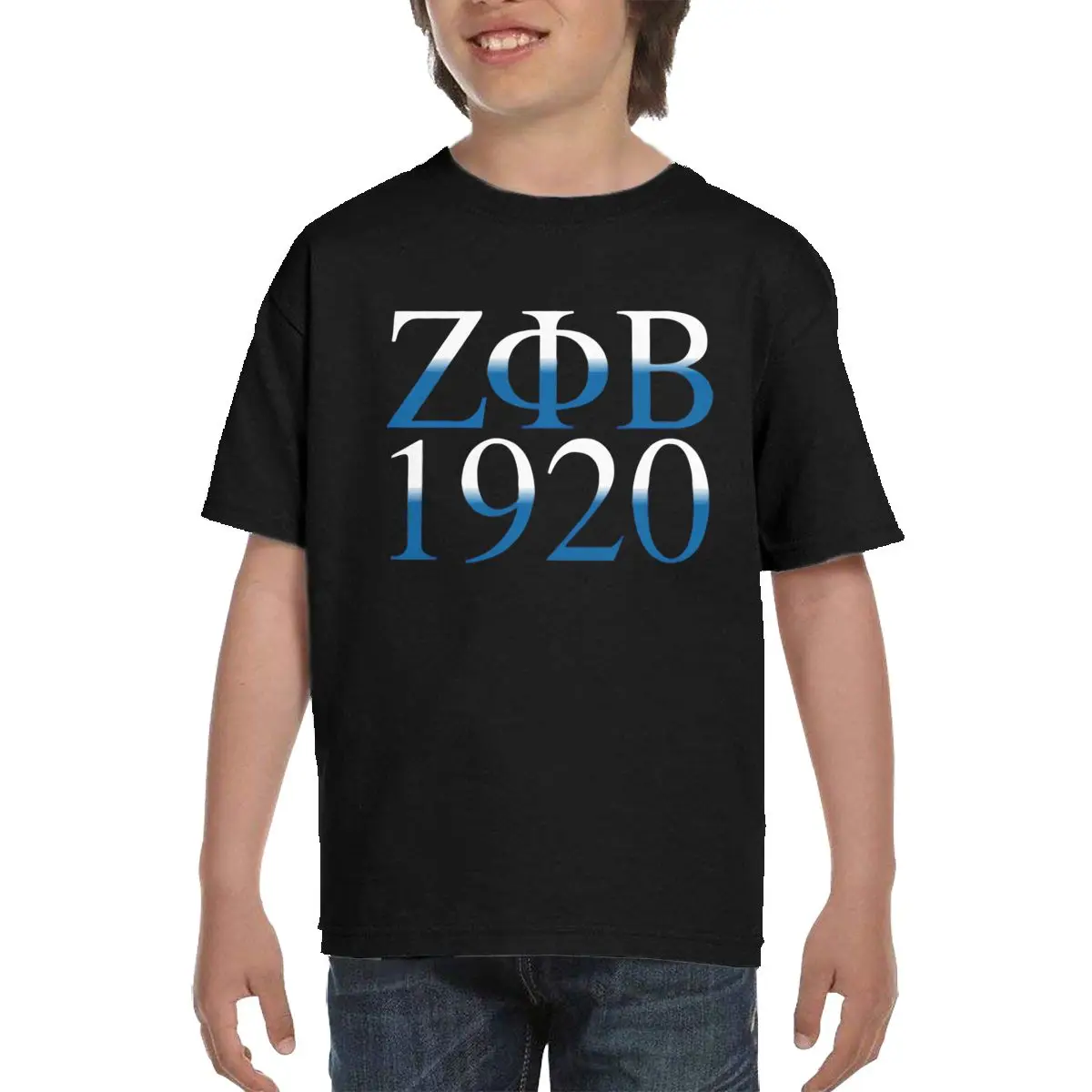 

Zeta Phi Beta Logo Teenage Junior Short Sleeve T-Shirt Basic Tee Tops Tshirt Men Women Graphic Print T Shirt