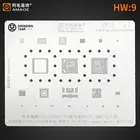 Трафарет AMAOE HW:9 HW9 для Huawei Honor 8X 20i Play10 10P 9P 9S Nova5i 4e 3i 710 HI6260, трафарет для процессора, Оловянная сетка для растений