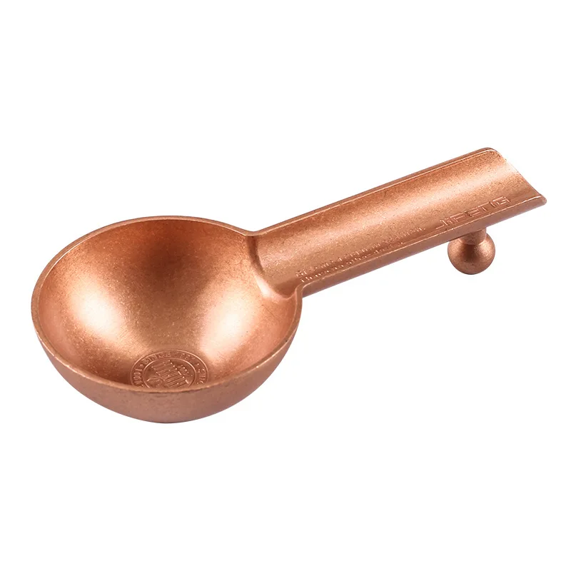 

Retro Spoon Shape Cigar Ashtray, Brass Metal Cigar Travel Ashtray for Home and Outdoor use ( Bronze) gift box JF075