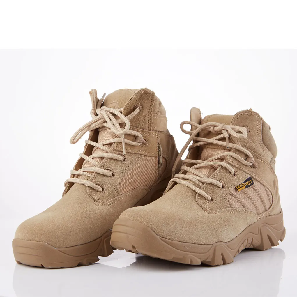 Ботинки-дезерты CQB.SWAT мужские тактические армейские боевые ботильоны черного и