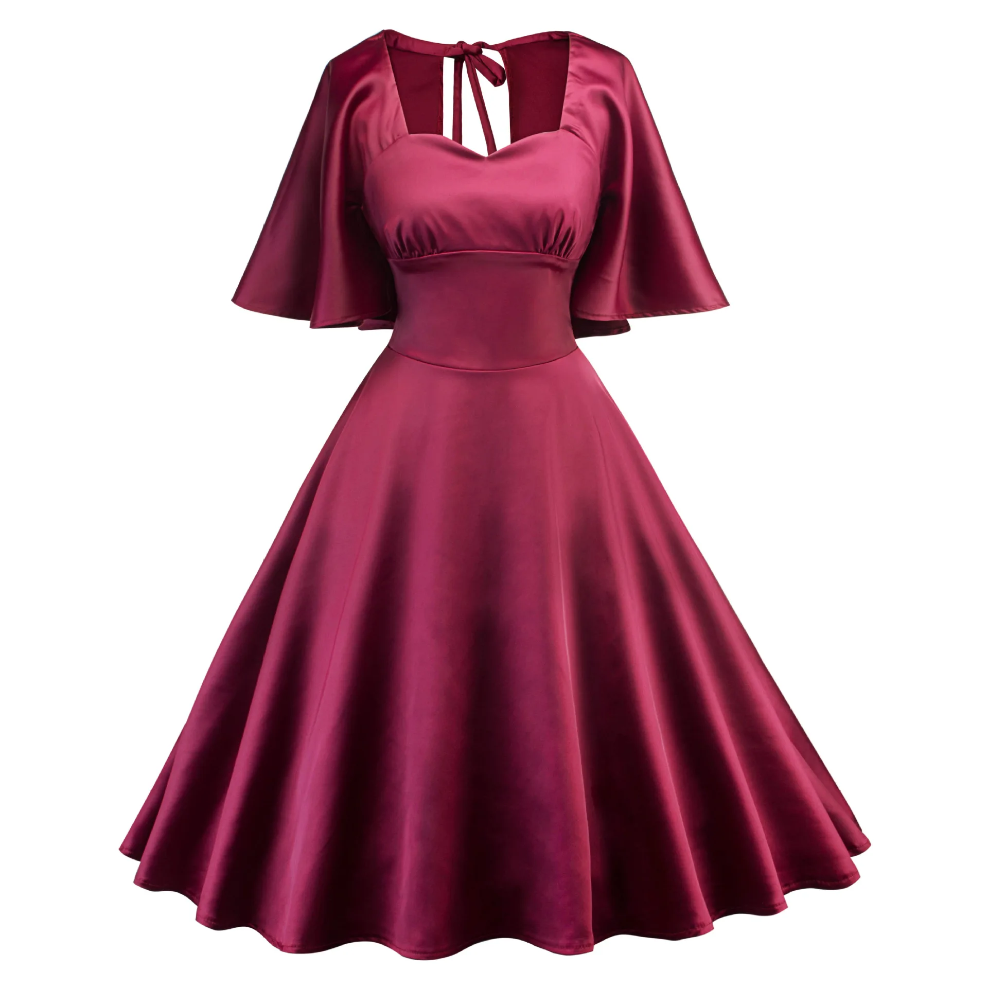 YF 2018 весеннее Новое Королевское винтажное платье в стиле Одри Хепберн с