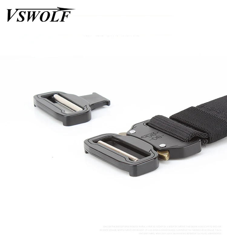 Ремень нейлоновый тактический Мужской 120 см с автоматической металлической