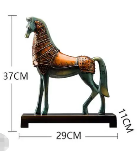 Новая затачивающая Статуэтка «Лошадь» скульптура Животного Фигурка Miniture домашний офис декоративные изделия из полимера украшения дома аксессуары - Цвет: see chart