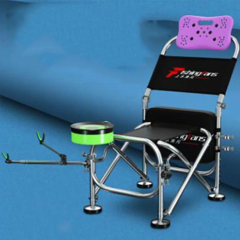 New fishing chair adjustable all-terrain folding can lay a portable multifunctional stool | Спорт и развлечения
