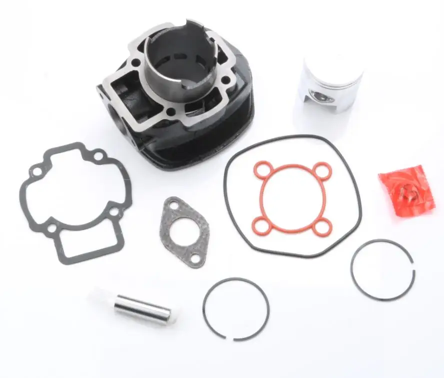 70cc set cylinder 70cc Большой Диаметр цилиндра комплект& поршневой комплект& прокладка цилиндра для PIAGGIO Nrg Mc3 power Purejet 50 Zip Sp Eu2 50cc 100080570 47 мм - Color: 70cc set cylinder