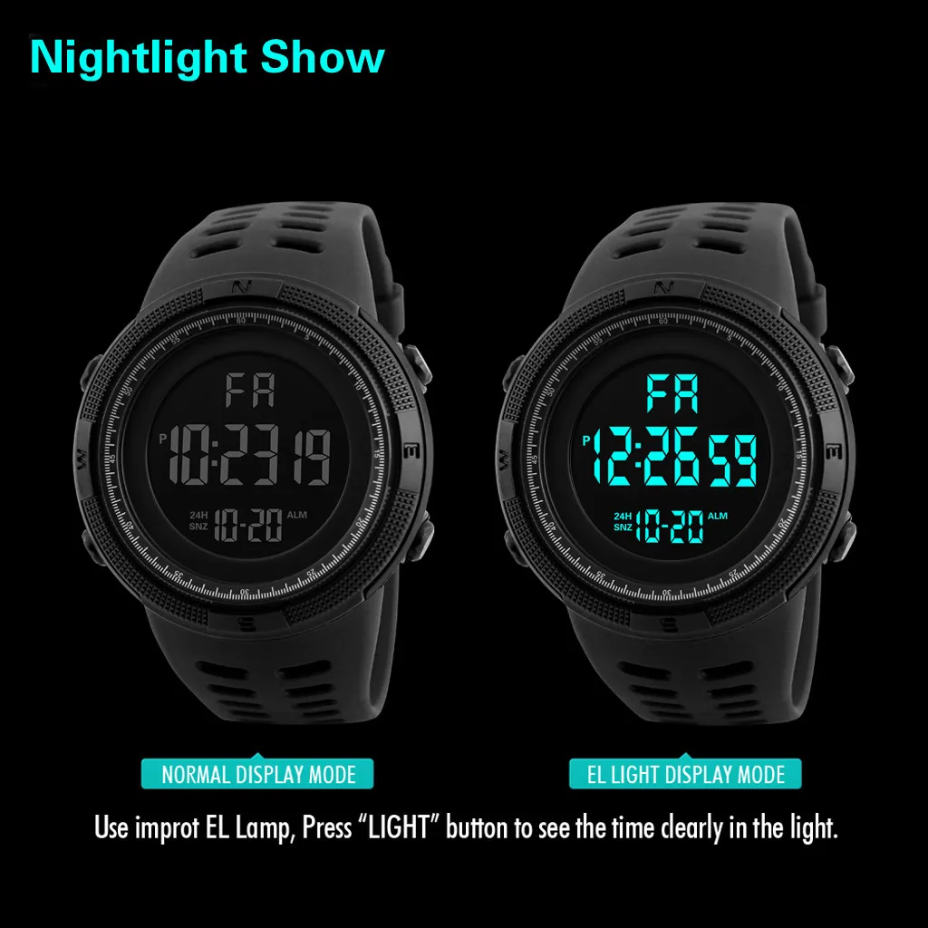 

Fashion Multifunction Sports Watch Display Date Calendar Week Alarm Unisex Watch Minimalist Fashion Thin Watches Top Fashion