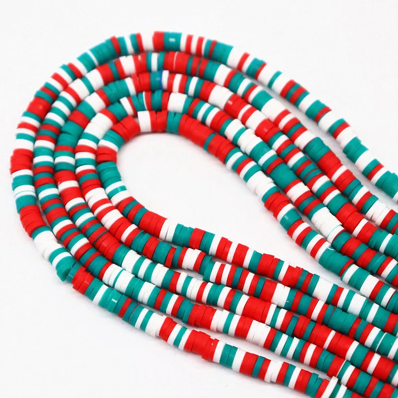 4 мм 6 плоские круглые бусины из полимерной глины чип диск Свободные Spacer Бусины