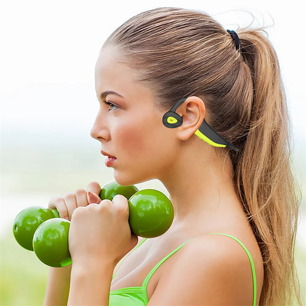 Водонепроницаемые Наушники Bluetooth с MP3 плеером гарнитура для активного отдыха