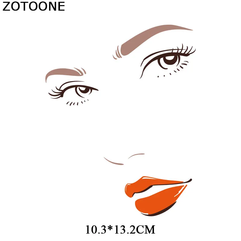 ZOTOONE железо на переводе мода милые девушки патч для одежды Аппликации футболка Diy теплопередачи Аппликации, наклейки E