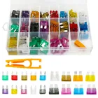 220 шт.компл. разнообразные Автомобильные предохранители для грузовиков предохранители для джипа Mini Standard Blade, наборы предохранителей с зажимом 2-35A, автозапчасти