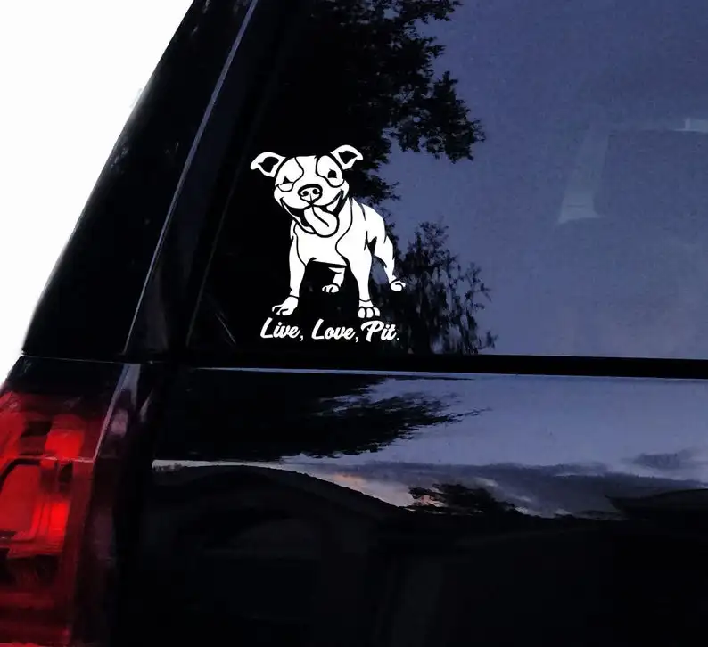 Черный/Серебряный ушами Happy мини виниловые наклейки для автомобиля окна Art бампер