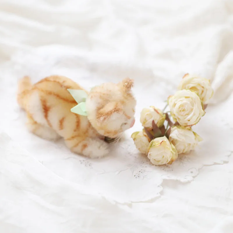 

Retro Curling Small Roses Artificial Flowers French Country Decorations