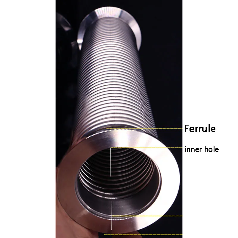 

Flexbile KF16 High Vacuum Bellows Stainless Steel SS304 Forming Wave Fast Flexible Vacuum Hose 100mm-2000mm
