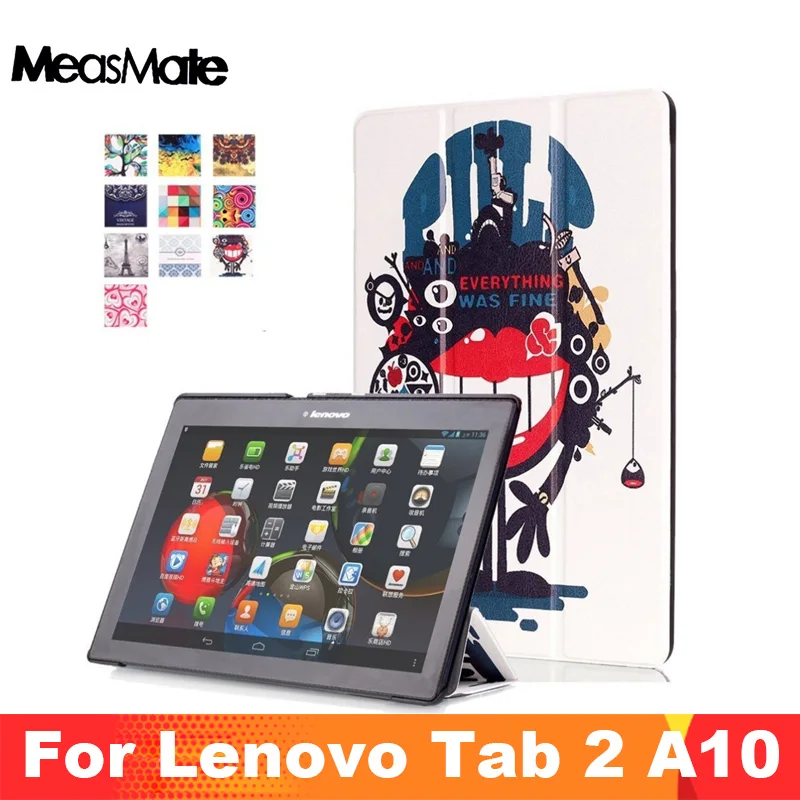 Tab 2 A10 70 чехол с цветным принтом кожаный для планшета Lenovo 30 X30F X30L планшеты 10 1