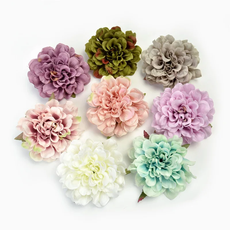 Большие искусственные шелковые садовые цветы ручной работы 2 шт. 10 см свадебное