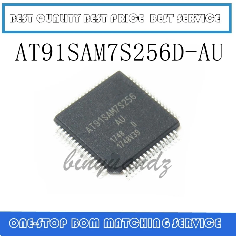 

5PCS AT91SAM7S256D AT91SAM7S256D-AU QFP64