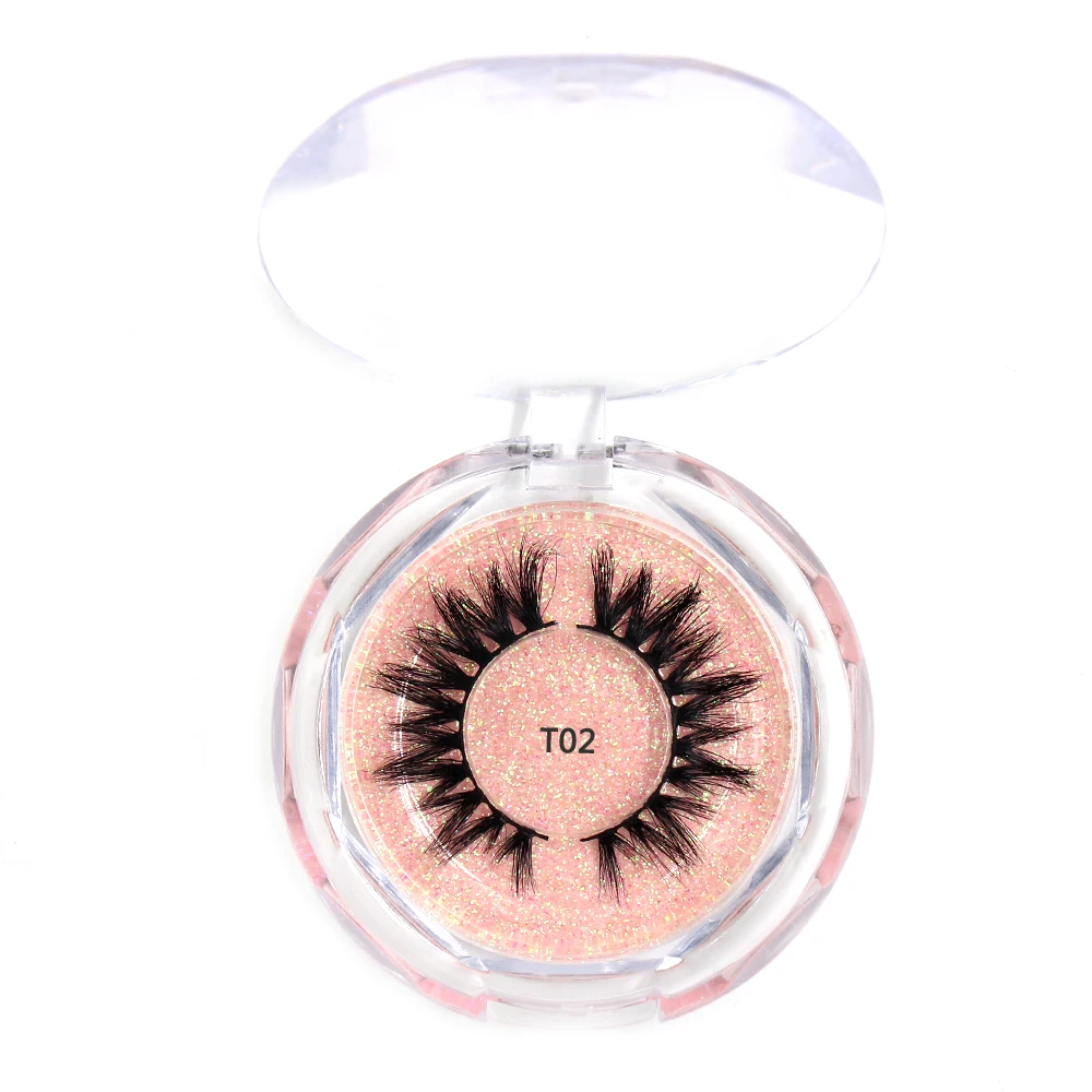 

LEHUAMAO Mink Eyelashes 3D Mink Lashes Natural Fluffy Eyelash soft dramatic False Eyelashes reusable lashes Transparent box