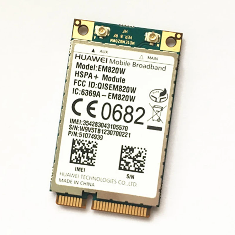 3G модуль HuaWei EM820W GSM WCDMA беспроводная WWAN мини PCI-E карта HSPA + 21 Мбит/с Совершенно новая