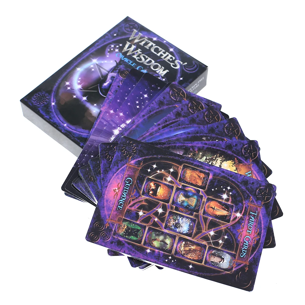 

48 Pcs Oracle Tarot Cards witches wisdom Card Board Deck Games Palying Cards For Party Game