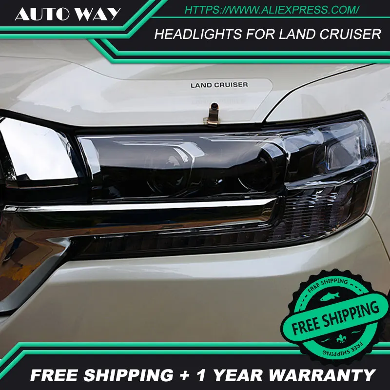 Car Styling Head Lamp case for Toyota LAND CRUISER LC200 Headlights 2016-2018 LED Headlight H7 D2H HID | Автомобили и мотоциклы