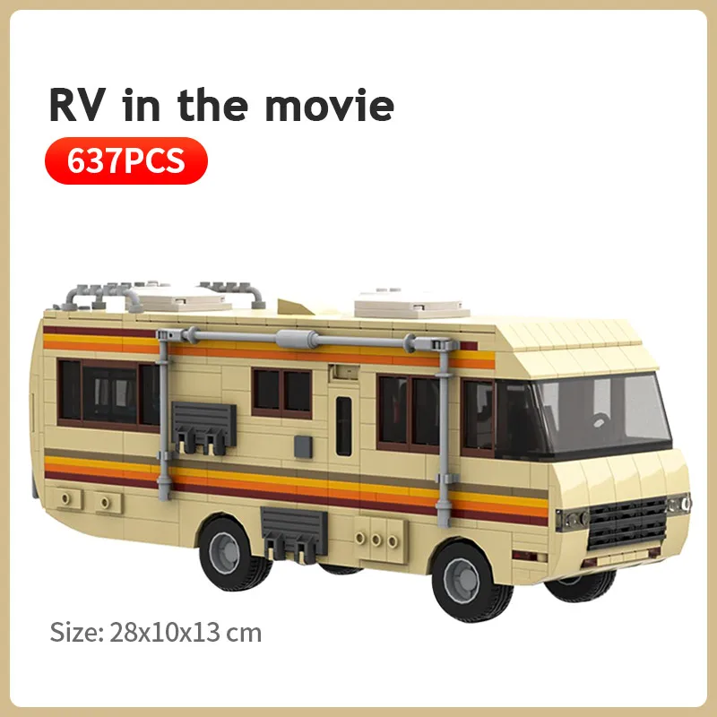 Конструктор из коллекции фильмов MOC модель плохого RV автомобиля имитация