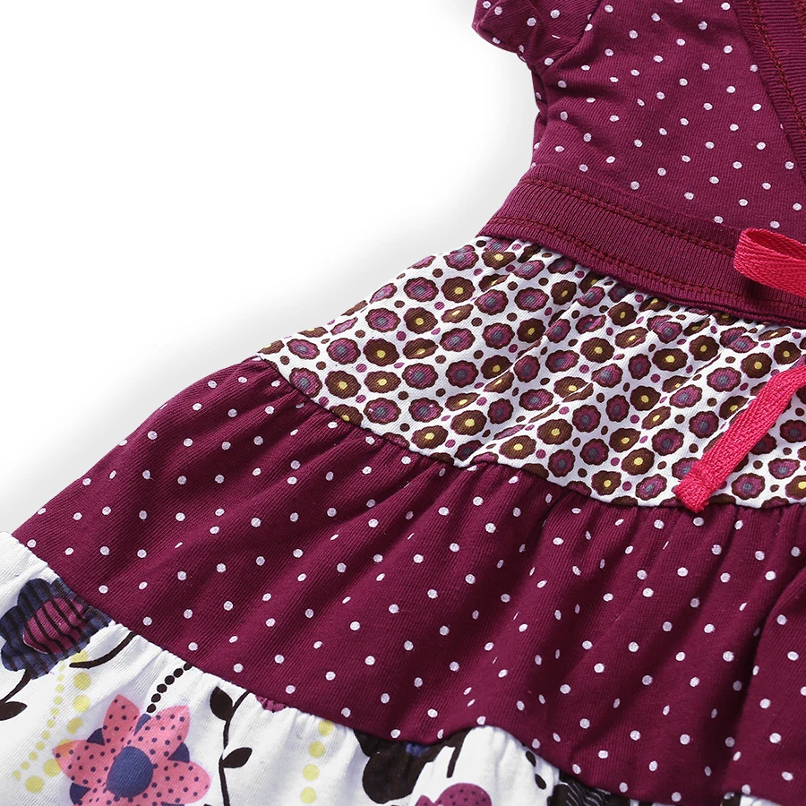 SheeCute-Vestido de manga corta para ni&ntilde;as, ropa de estilo bohemio, SCD029-4