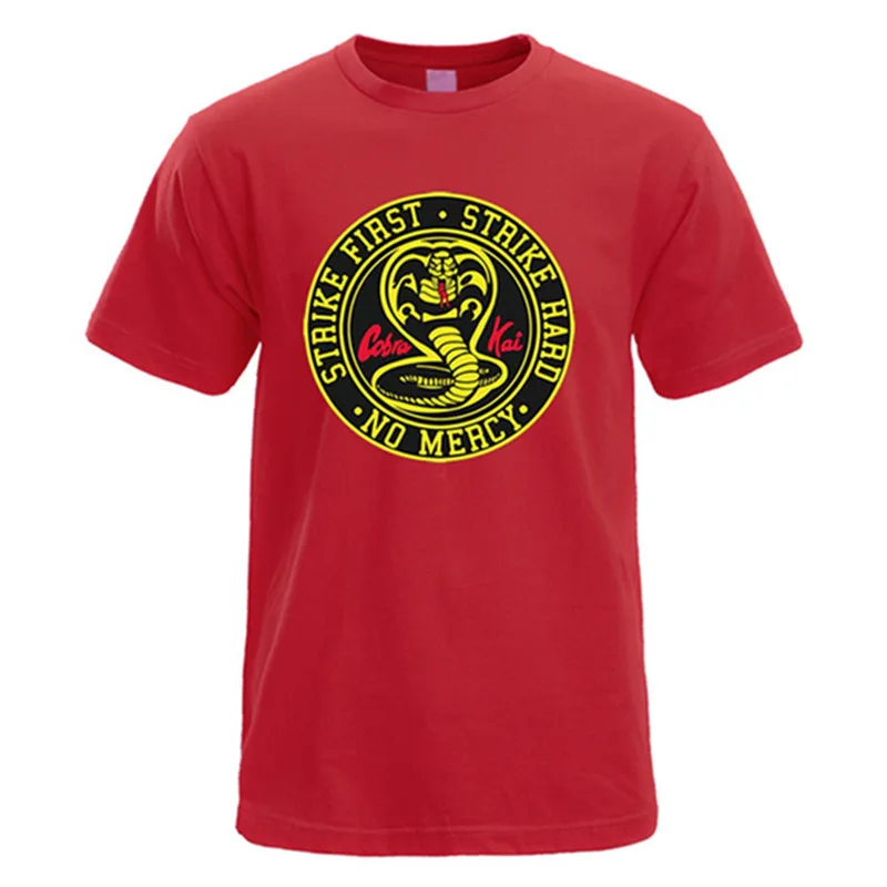 

Cotton T Shirt Causul Cobra Kai T-Shirts Graphic Cute Hip Hop Tees Shirt Male Classic Short Sleeve O Neck Tshirt Summer Mens