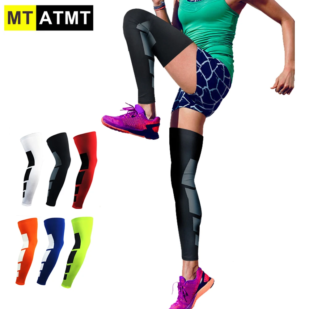 MTATMT 1 шт. Противоскользящий длинный компрессионный рукав для ног икры и поддержки