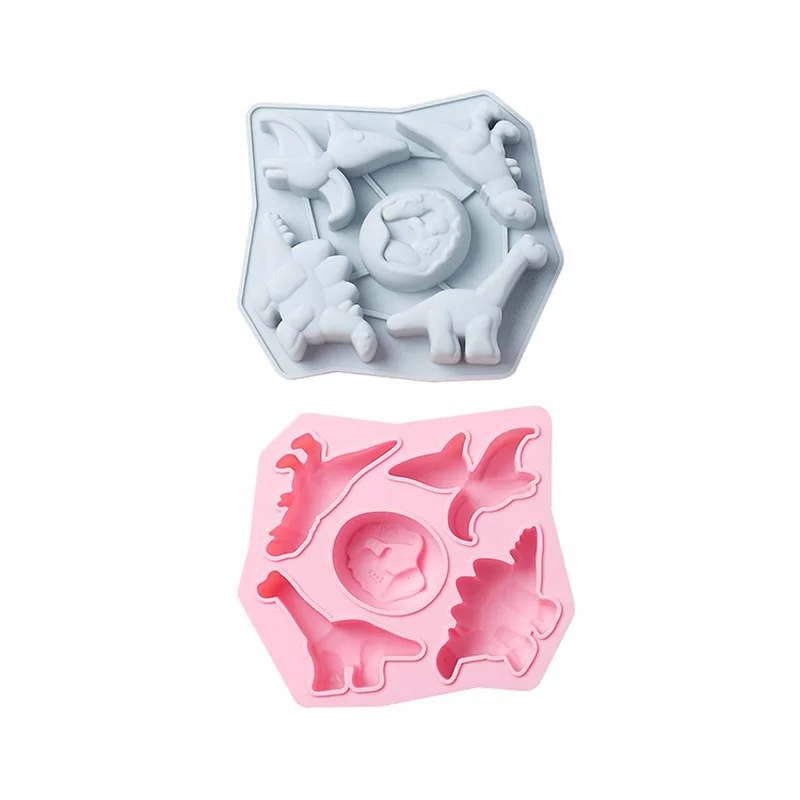 

5 Cells Creative Dinosaur Silicone Molds For Diy Baking Cake&Pastry&Dessert&Fondant&Chocolate Mould