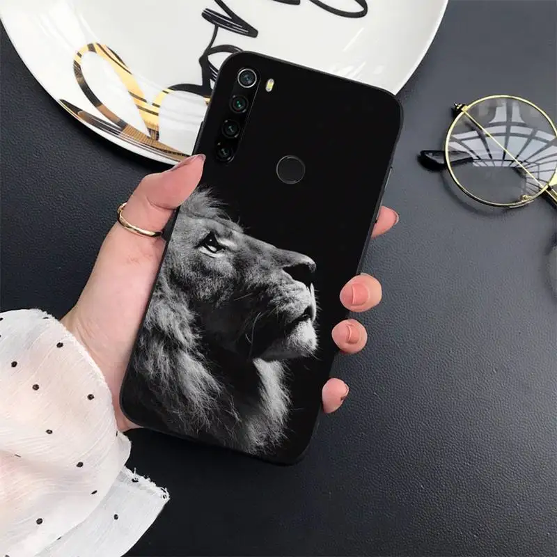 

Cartoon black brave beast lion Phone Case For Xiaomi Redmi 7 8 9t a3Pro 9se k20 mi8 max3 lite 9 note 9s 10 pro