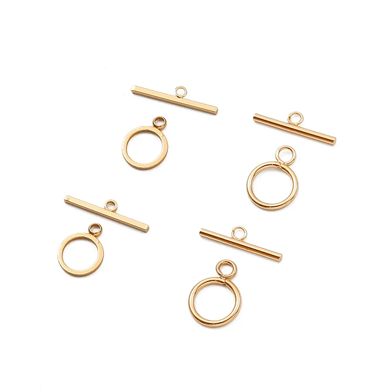 1 комплект 18 к позолоченная медь застежка тогл крючки соединители для браслетов