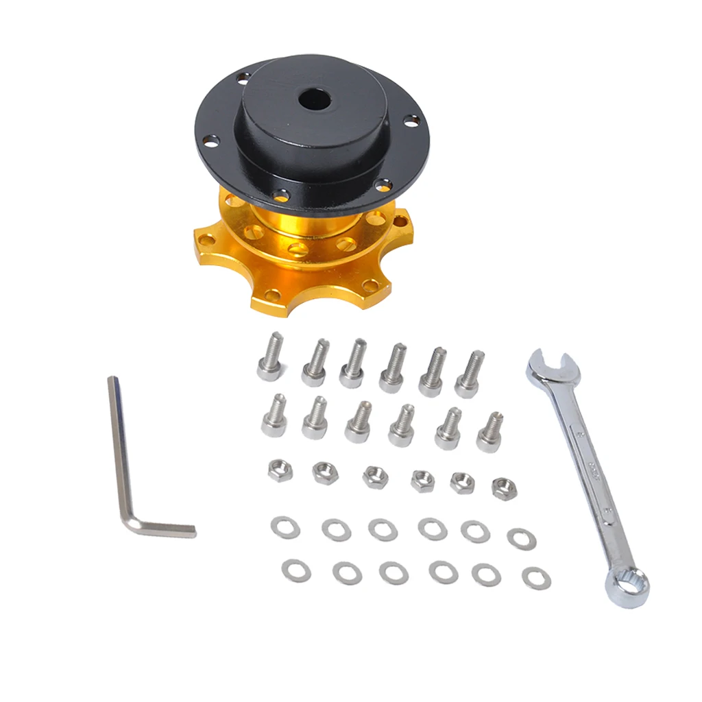 Желтый Универсальный автомобильный адаптер для быстрого крепления рулевого