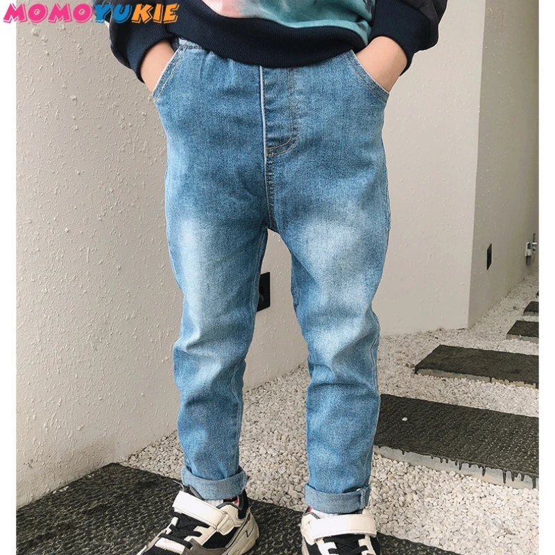 

Fashion Children Boys Jeans Hole Pants Kids Baby Boy Denim Long Pants Clothing Toddler Boy's Cowboy Trousers Fit 2-7Y