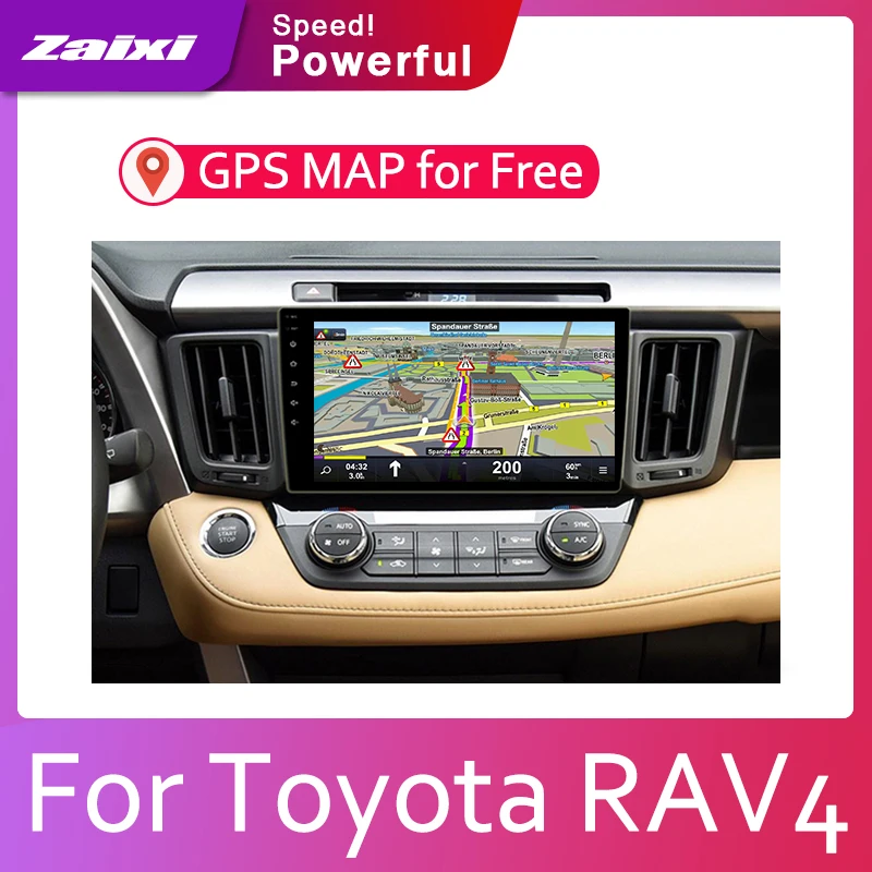 ZaiXi 2din автомобильный мультимедийный Android Автомагнитола для Toyota RAV4 XA40 2012 ~ 2018 Bluetooth