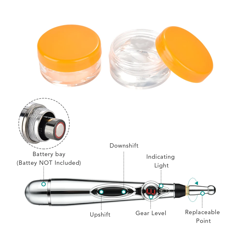 Электронная акупунктурная ручка для тела электрические меридианы лазерная