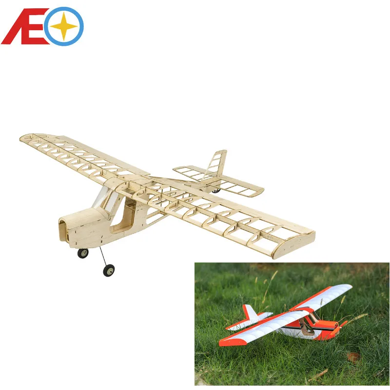 

Balsawood Airplane Model Laser Cut Training Trainer T09 Aeromax 750mm Wingspan Balsa Building Kit Woodiness model WOOD PLANE