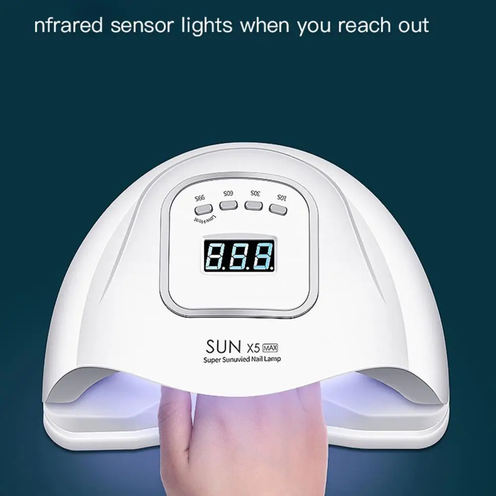 

120W Smart UV LED Lamp Gel Polish Nail Dryer Timed Manicure Phototherapy Machine