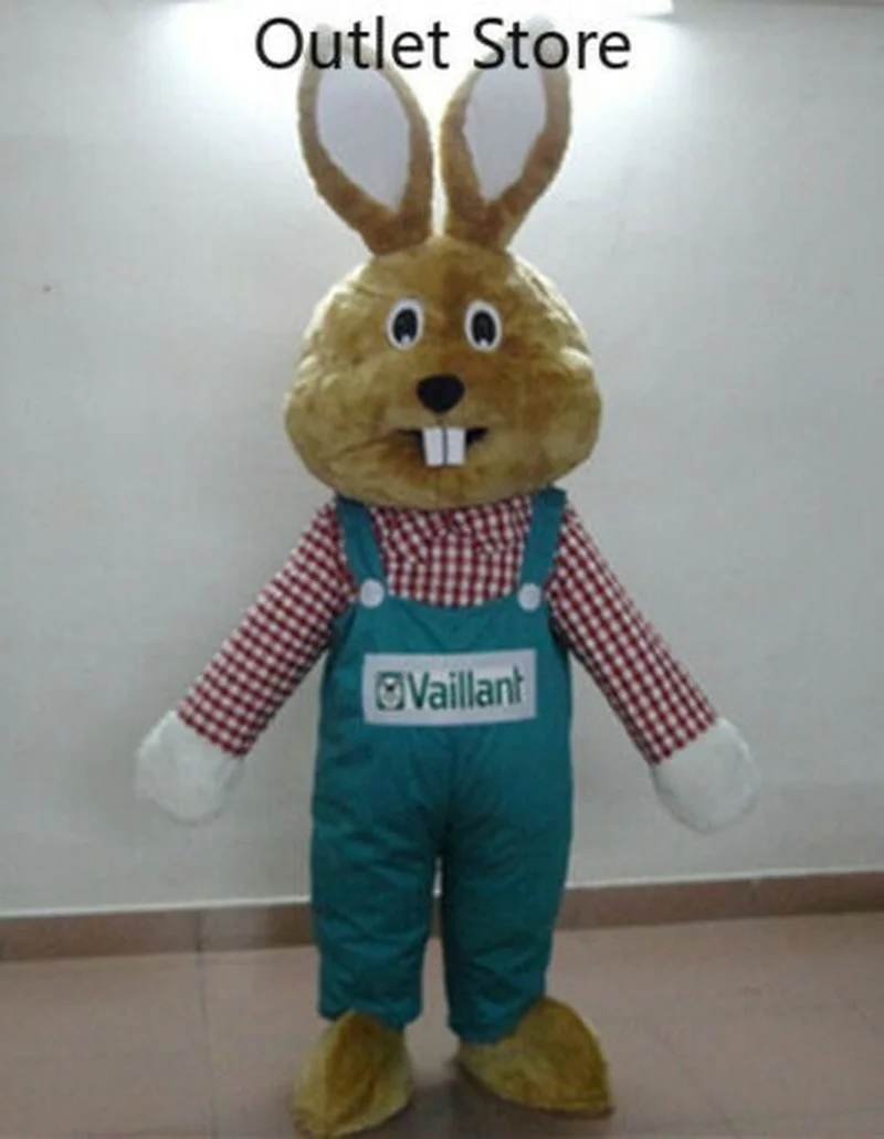 

Halloween Cartoon Plush Rabbit Cosplay Mascot Costume Party Xmas Outfit Carnival Mascot Costume