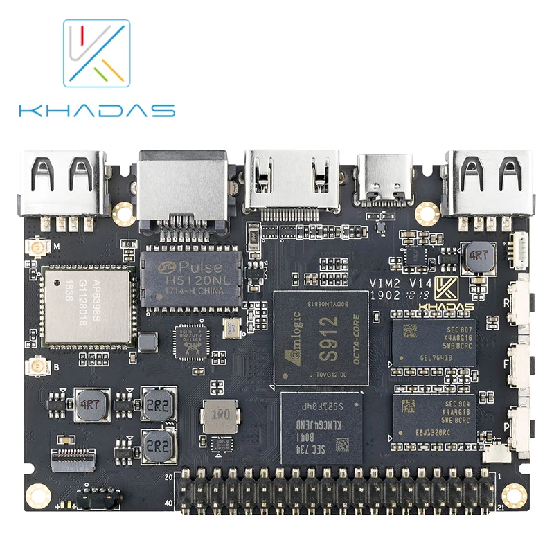 

Макетная плата Khadas VIM2 Pro Linux Android Ubuntu(DDR4 3 ГБ + 32 ГБ)