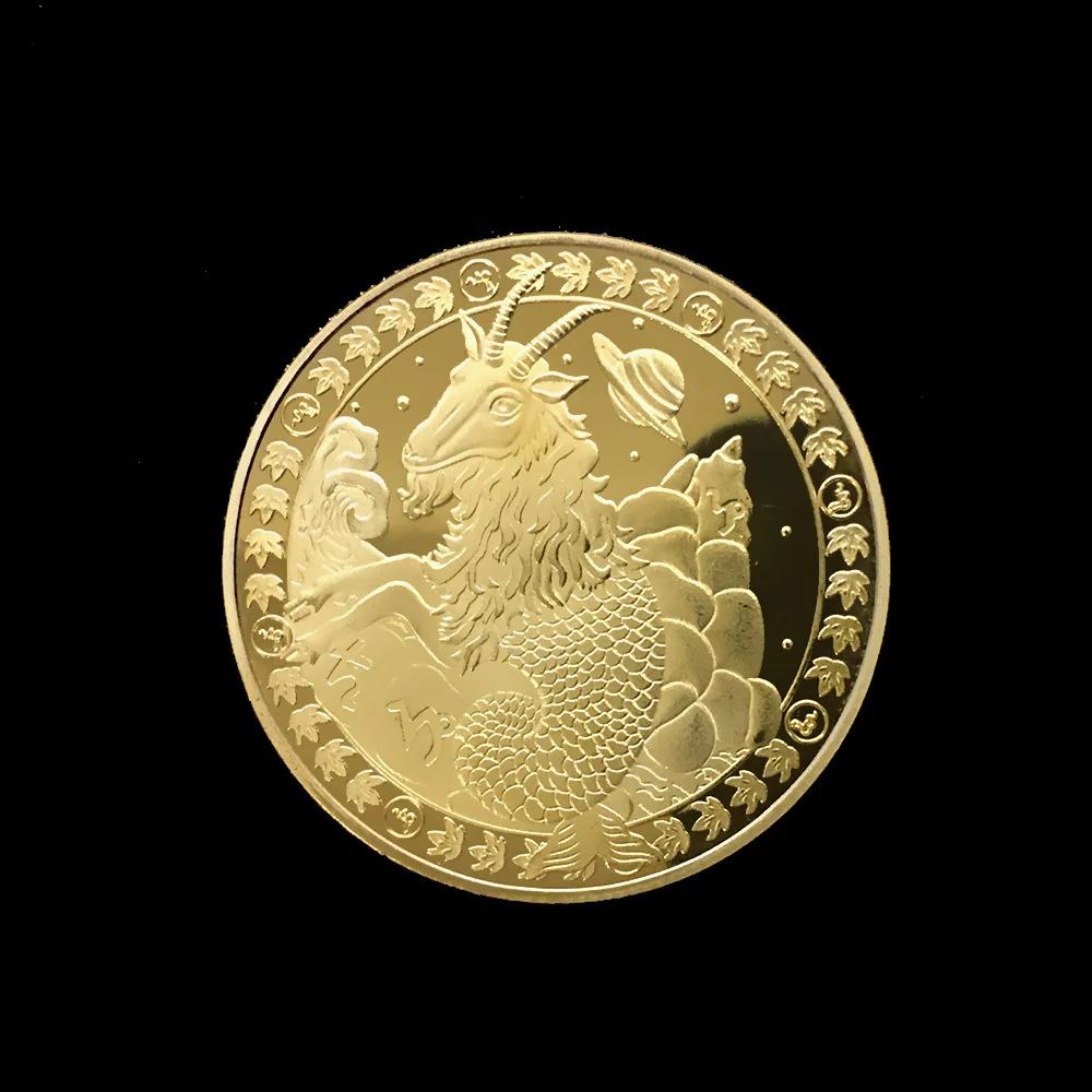 

Twelve Constellation Lucky Gold Coin Capricorn Commemorative Coin