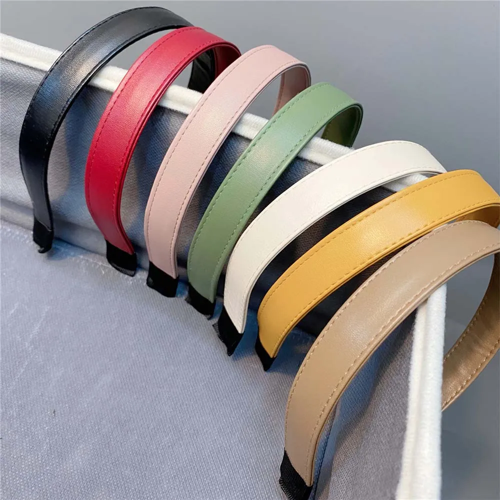 Однотонная искусственная ободок для волос в корейском стиле с эффектом