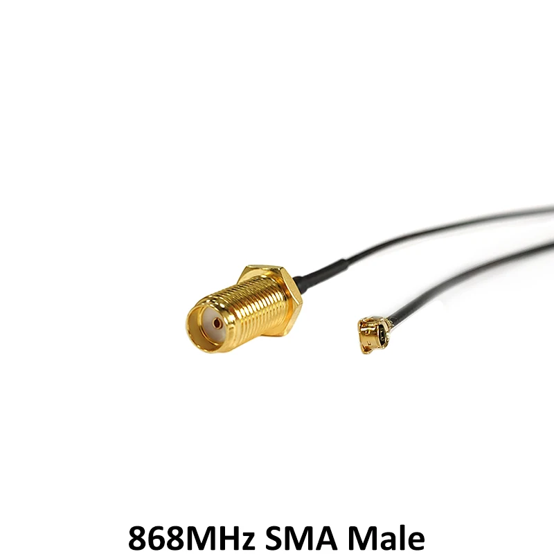 GRANDWISDOM 5pcs 868mhz antenna 2dbi sma male 915mhz lora antene module lorawan ipex 1 SMA female pigtail Extension Cable