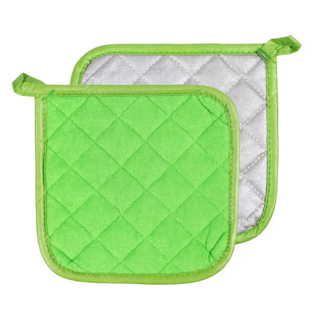 

2Pcs Pot Holders Cotton Made Machine Washable Heat Resistant Potholder, Pot Holder, Hot Pads, for Cooking and Baking