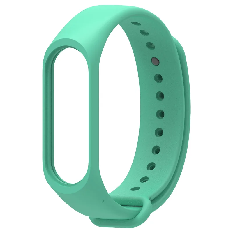light green Для Xiaomi mi Band 4 3 силиконовый розовый сменный Браслет ремешок для Xiomi mi band 3 mi Band 4 3 band 4 ремешок на запястье - Цвет: light green