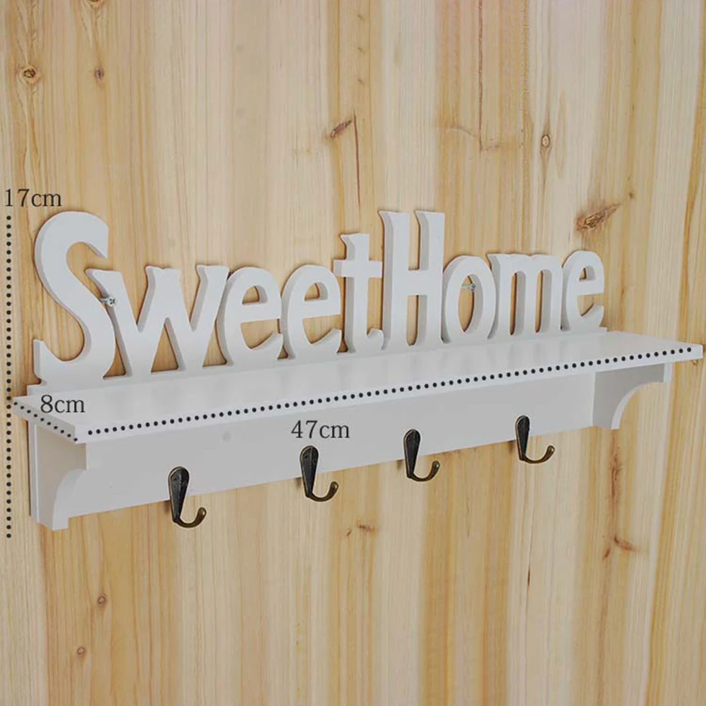 Деревянная настенная подставка сделай сам милые домашние крючки для хранения