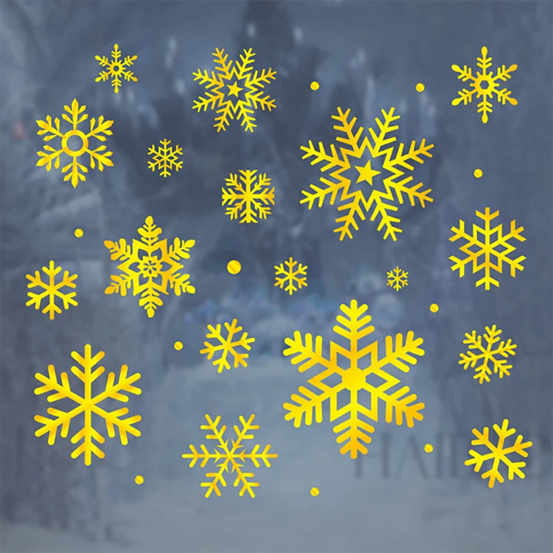 

Merry Christmas Window Stickers Christmas Decorations Home Wall Glass Stickers New Year Home Decals Decor Ornaments Christmas