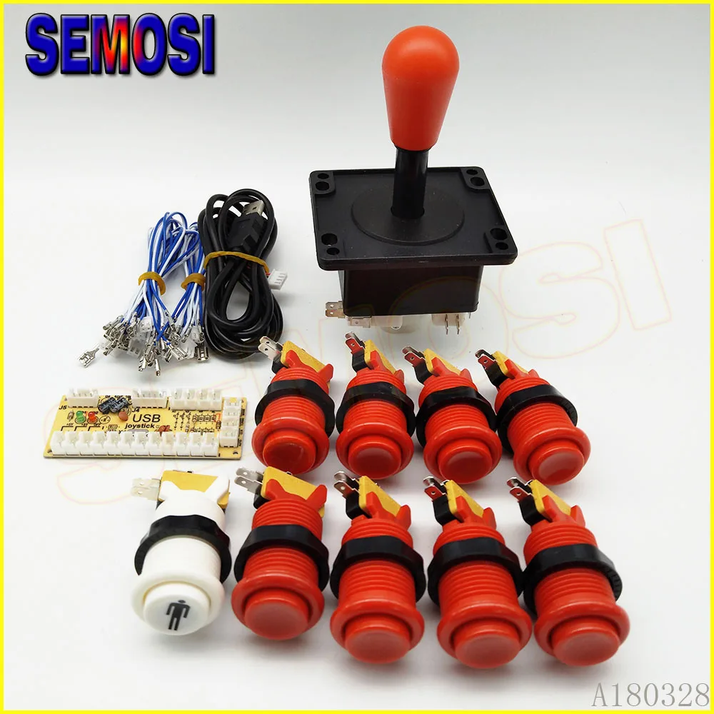 Нулевая задержка USB энкодер DIY Kit Happ Тип аркадный джойстик Кнопка JAMMA MAME части для аркадного шкафа консоль