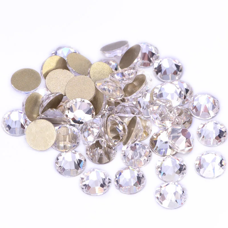 Oleeya качественные прозрачные зеркальные 16 режущие грани Стразы для ногтей